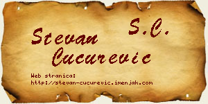 Stevan Cucurević vizit kartica